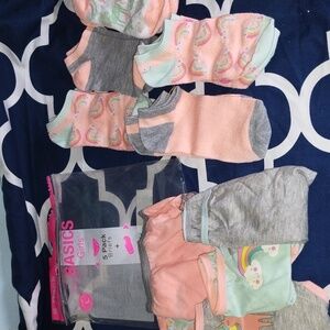 Basics Girls' Size L panty and sock bundle